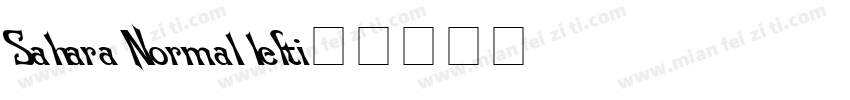 Sahara Normal lefti字体转换